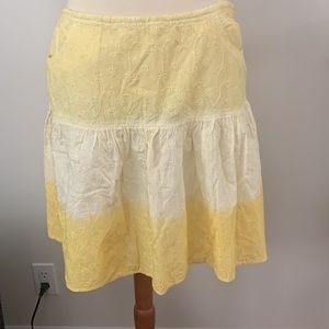 i.e relaxed cotton skirt size 10  embroidered design